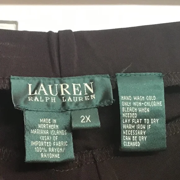 Ralph Lauren Brown Pants Women 2X - Picture 3 of 3